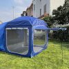 Manta Rays and Lite Regatta Stripe Beach Shade Sun Canopy 3