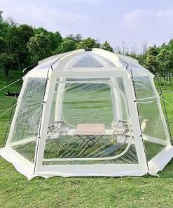8-12 Person Pop Up Bubble Tent for Patios Outdoor Screen House