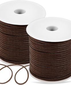 Durable Beige Camping Rope 2 Rolls 50m 4mm for Outdoor Use