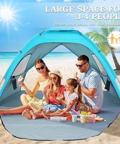 BESPORTBLE 190T Polyester Family Tent Double Door Portable Beach Tent 2