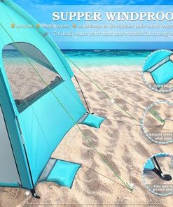 Milisten Family Beach Tent Pop Up Canopy with UV Protection and Storage 2