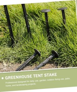 100 Black Ground Nails for Outdoor Tents Greenhouse Camping Use 2