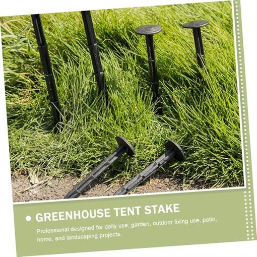 100 Black Ground Nails for Outdoor Tents Greenhouse Camping Use - Image 2
