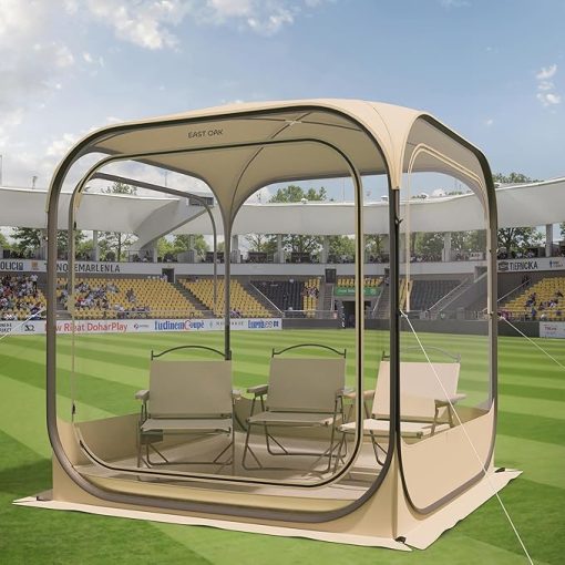 EAST OAK Clear Ventilated Tent for Sun and Rain at Sports Events