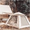 Lightweight 4-Person Waterproof Tunnel Camping Tent with Double Doors 4