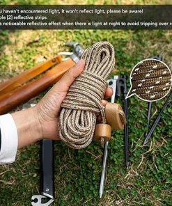 50m 6mm Reflective Cord for Camping Mountaineering and Fishing 2