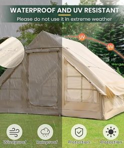 Inflatable Camping Tents with Hand Pump for 2-6 Person Glamping 2