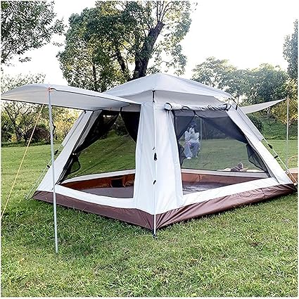 Waterproof 4-Person Pop-Up Tent for Quick Setup Family Camping Waterproof 4-Person Pop-Up Tent for Quick Setup Family Camping