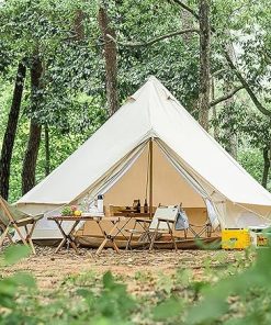 Cotton Canvas Tent with Stove Jack for 4 Season Family Glamping 2