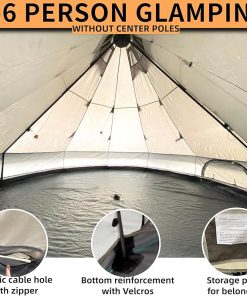 Danchel B2A 4 Season Yurt Tent with Stove Jack for Winter Camping 2