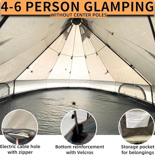 Danchel B2A 4 Season Yurt Tent with Stove Jack for Winter Camping - Image 2