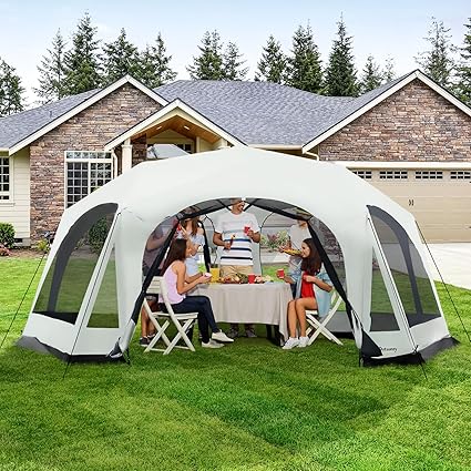 20 Person Camping Tent with 2 Doors and Screen Room for Family 20 Person Camping Tent with 2 Doors and Screen Room for Family