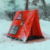 Portable Beach Tent Sunshade Mat with Mesh Windows for Camping 4