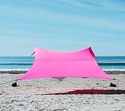 Grande Beach Tent 7ft Tall 9x9ft with Reinforced Corners and Cooler