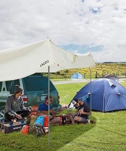 Lazoo 14×17 FT Portable Camping Tent Tarps and Sun Shelter Canopy 2