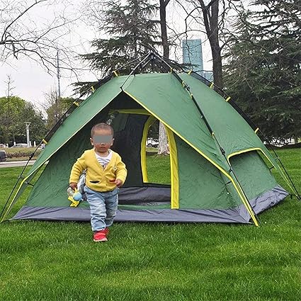 Quick Open 3-Person Double Deck Automatic Camping Tent for Outdoors 2 Quick Open 3-Person Double Deck Automatic Camping Tent for Outdoors - Image 2
