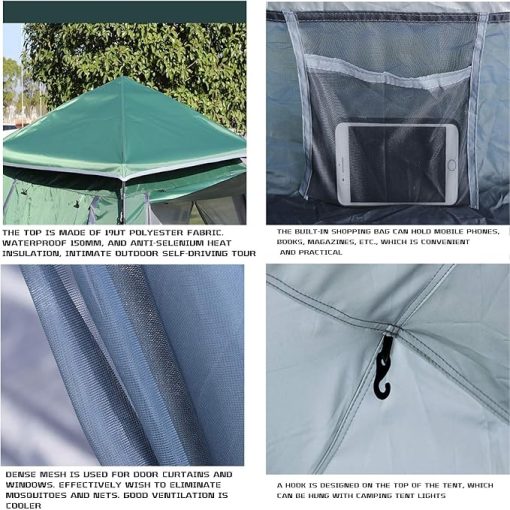 Pop Up Double Layer Dome Tents for 3-4 Persons Outdoor Hiking - Image 2
