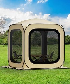 6×6 Pop-up Screen House Tent with Storage Bag for Outdoor Use