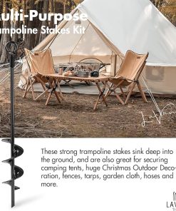 Heavy Duty Trampoline Stakes Kit for Tents and Canopies by LA VANE 2