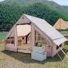Inflatable Double Layer Sports Tent for Glamping and Fishing 4 Seasons