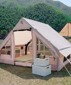 Inflatable Double Layer Sports Tent for Glamping and Fishing 4 Seasons