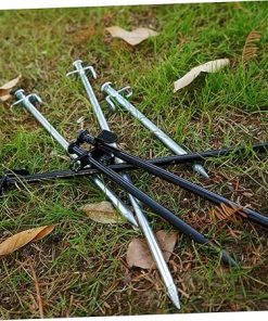Heavy Duty Metal Camping Tent Stakes 6pcs Set for Outdoor Tents 2
