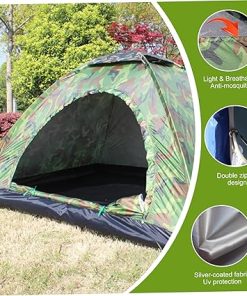 Waterproof 2 Person Dome Tent with Mesh Skylight for Camping 2
