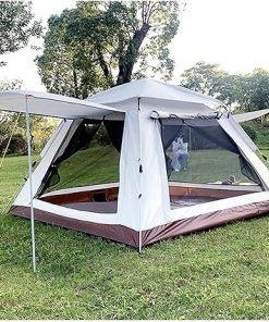 4 Person Waterproof Pop-Up Camping Tent Quick Setup and Ventilated