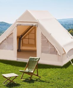 Tangkula Inflatable Camping Tent for 4-6 People with Carrying Bag