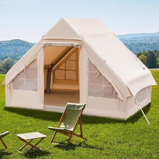 Tangkula Inflatable Camping Tent for 4-6 People with Carrying Bag
