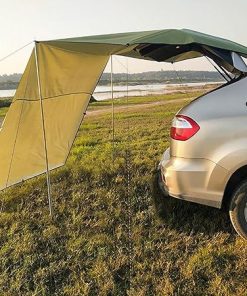 Waterproof Car Awning – 9.84′ x 6.56′ Portable Vehicle Canopy for Camping, Outdoor, SUV, Army Green