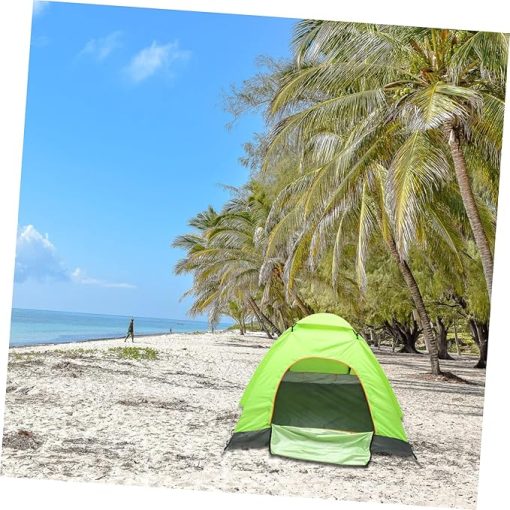 Automatic Folding Tent for Family Camping Beach Instant Setup Green - Image 2