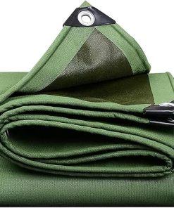 Heavy Duty Green Canvas Tarp 600g/m² for Outdoor Camping 6x10m