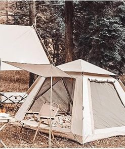 Lightweight Waterproof 4-Person Camping Tent for Hiking and Travel