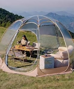 Clear Sports Tent for 8-10 People Instant Pop Up Outdoor Shelter