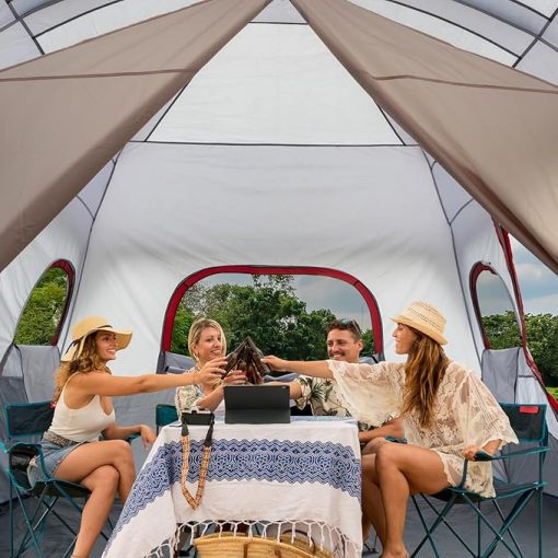 Large Family Cabin Tent for 10 People - 2 Room Outdoor Camping Tent - Image 2