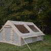 Spacious 6 Person Camping Tent with Compartments Easy Setup Gray Orange 4