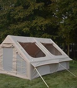 Cozy Inflatable Camping Tent for 7-8 People Easy Setup Waterproof