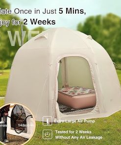 Inflatable Camping Tent with Hot Stove for 5-8 People Luxury Glamping 2
