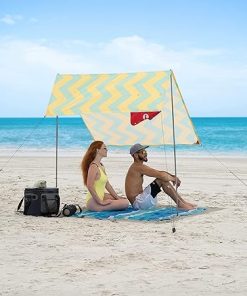 Red Suricata Teepee Beach Tent for 1-2 Persons with UPF50 Shade
