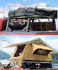 Rooftop Tent for Camping Families Waterproof Car Tent for Jeep SUV Truck 2