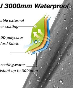Durable Waterproof Camping Tarp Tent Footprint Octagon Ground Mat 151x151in 2