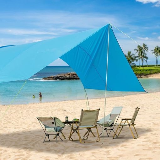 Beach Canopies Sun Shelter with UPF50+ Protection - The World's Best Sun Shade Beach Umbrella That is Windproof, Waterproof Adaptable to Beaches, Lakeside, and Car Canopy (New and Improved) - Image 2