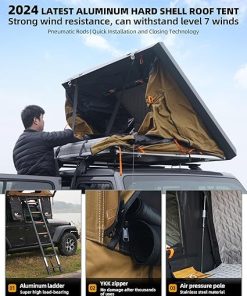 2024 Aluminum Naturnest Hard Shell Rooftop Tent for SUVs and Vans 2