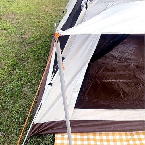 4 Person Waterproof Pop-Up Tent with Double Doors and Four Windows - Image 2