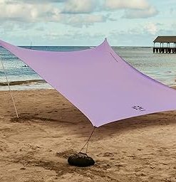 Grande Beach Tent 7ft Tall 9x9ft with Reinforced Corners and Cooler Pocket