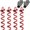 Pack of 2 Long Screw Pegs 31 cm for Camping and Outdoor Use 4