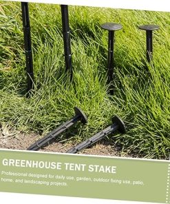 120 Plastic Ground Nails for Landscaping Gardening Tools Black Stakes 2