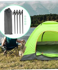UPKOCH 1 Set Steel Sand Pegs for Camping Tent and Canopy Stakes 2