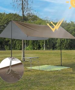 Portable Water-Resistant Camping Tent Tarp for Outdoor Protection 2